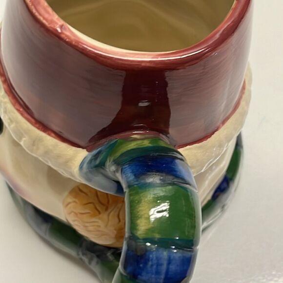 Snowman w/ Winter Details Pottery Coffee Tea Hot Chocolate Mug - Picture 12 of 16